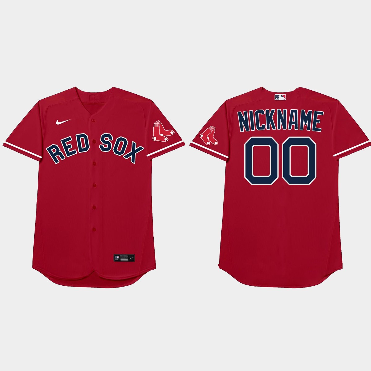 Boston Red Sox Custom 2021 Players' Weekend Nickname Jersey - Red