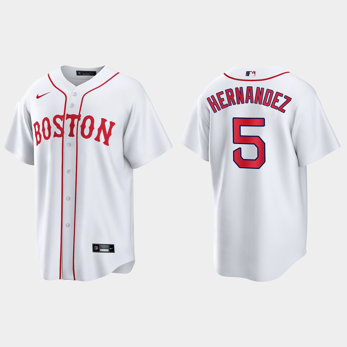 Boston Red Sox Enrique Hernandez 2021 Patriots' Day Jersey - White