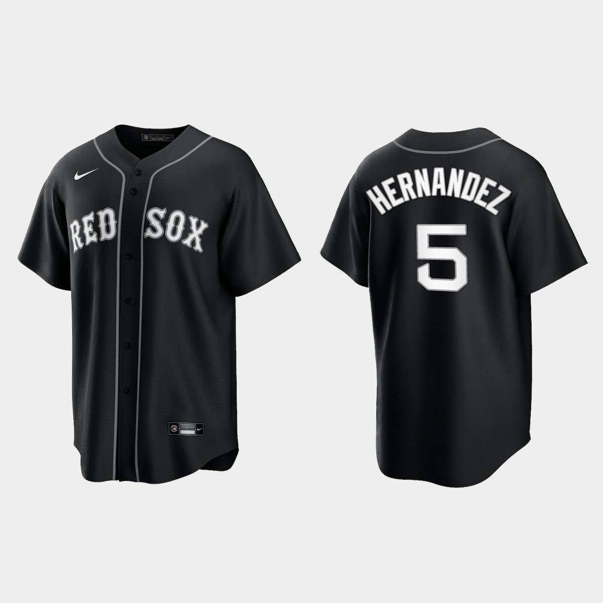 Boston Red Sox Kike Hernandez Jersey - Black White