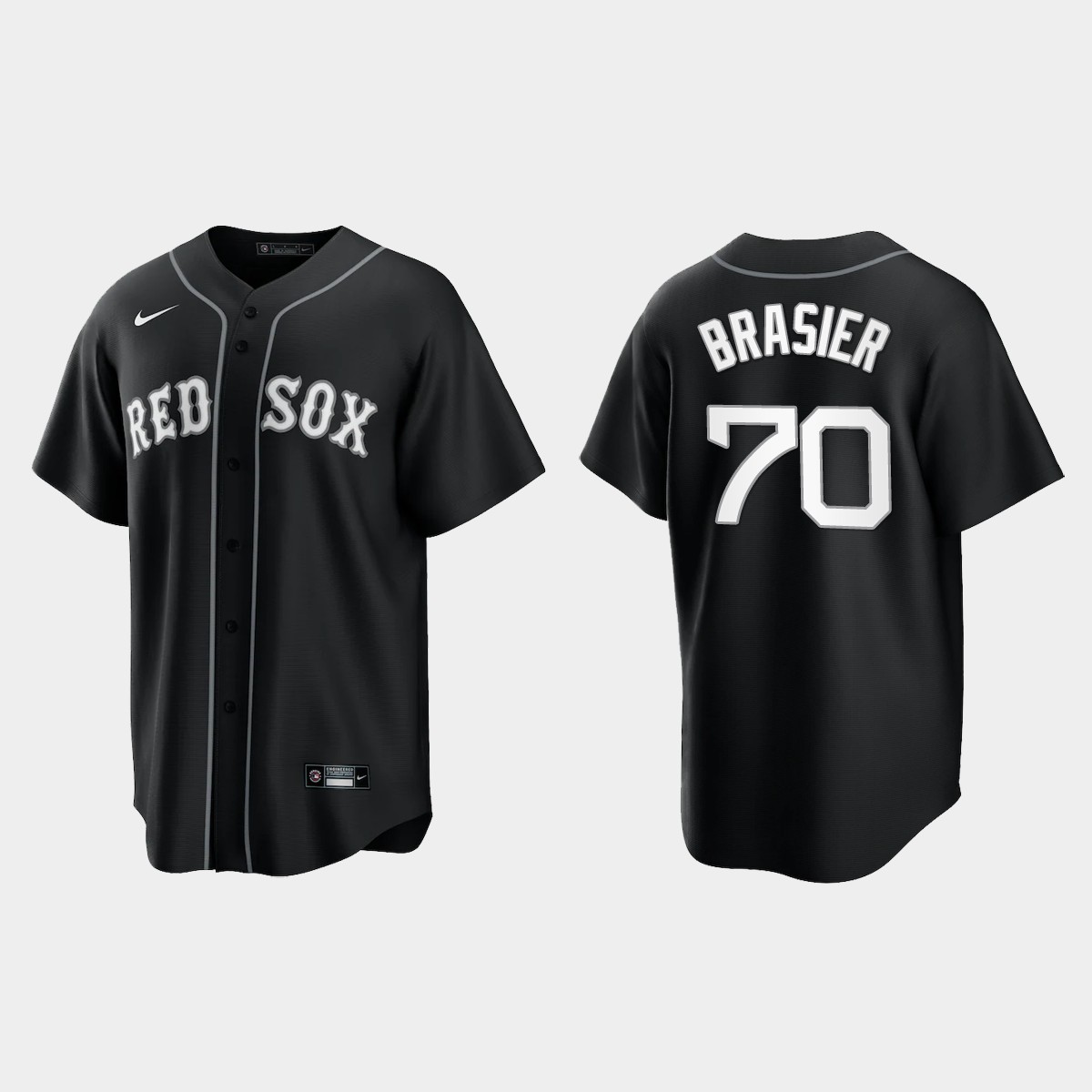 Boston Red Sox Ryan Brasier Jersey - Black White