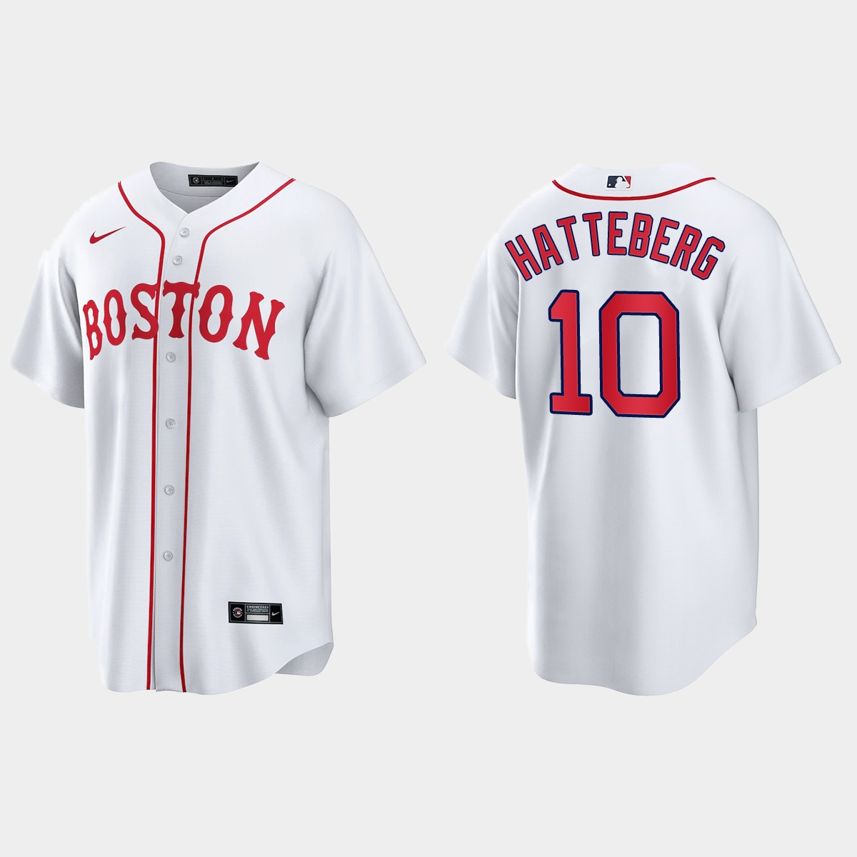 Boston Red Sox Scott Hatteberg 2021 Patriots' Day Jersey - White