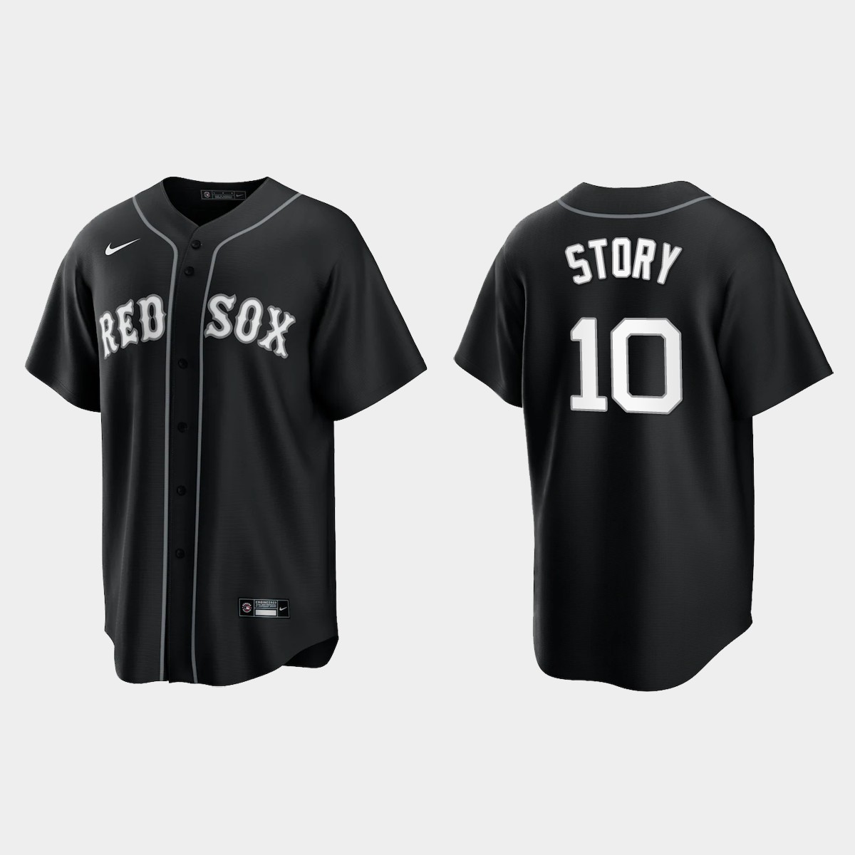 Boston Red Sox Trevor Story Jersey - Black White
