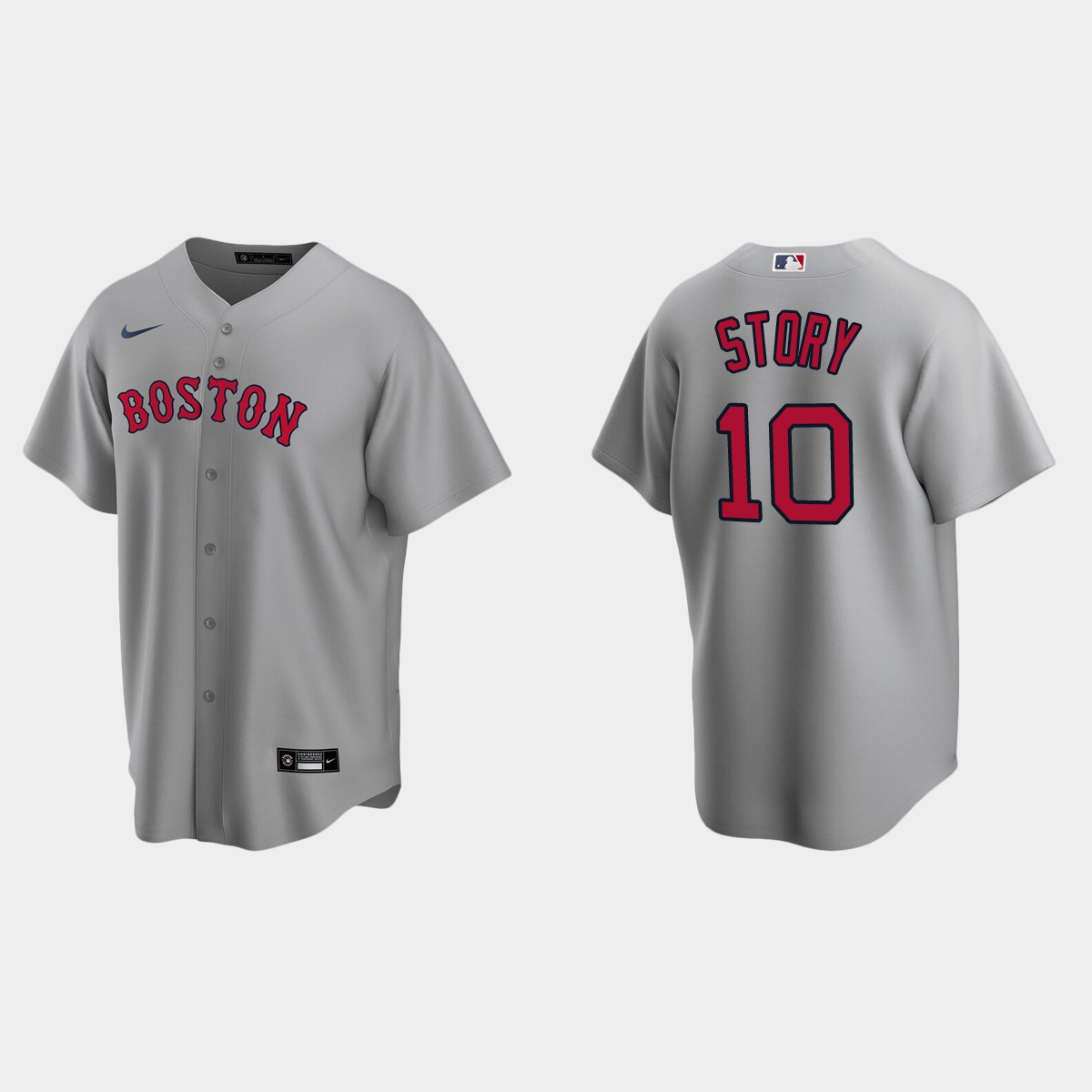 Boston Red Sox Trevor Story Road Jersey - Gray