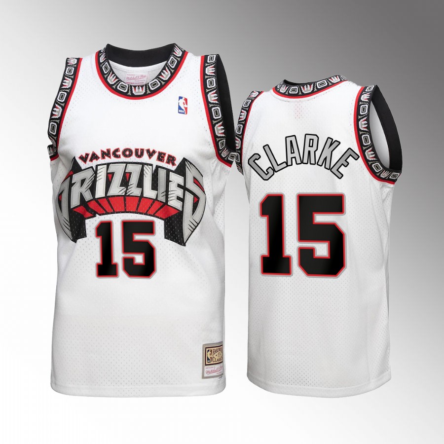 Brandon Clarke #15 Vancouver Grizzlies Reload 3.0 White Mitchell Ness Jersey
