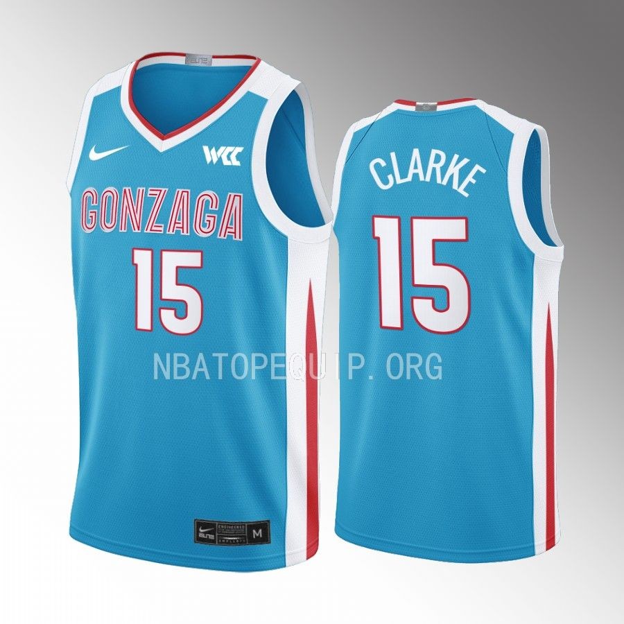 Brandon Clarke Gonzaga Bulldogs Blue Jersey College  Alumni