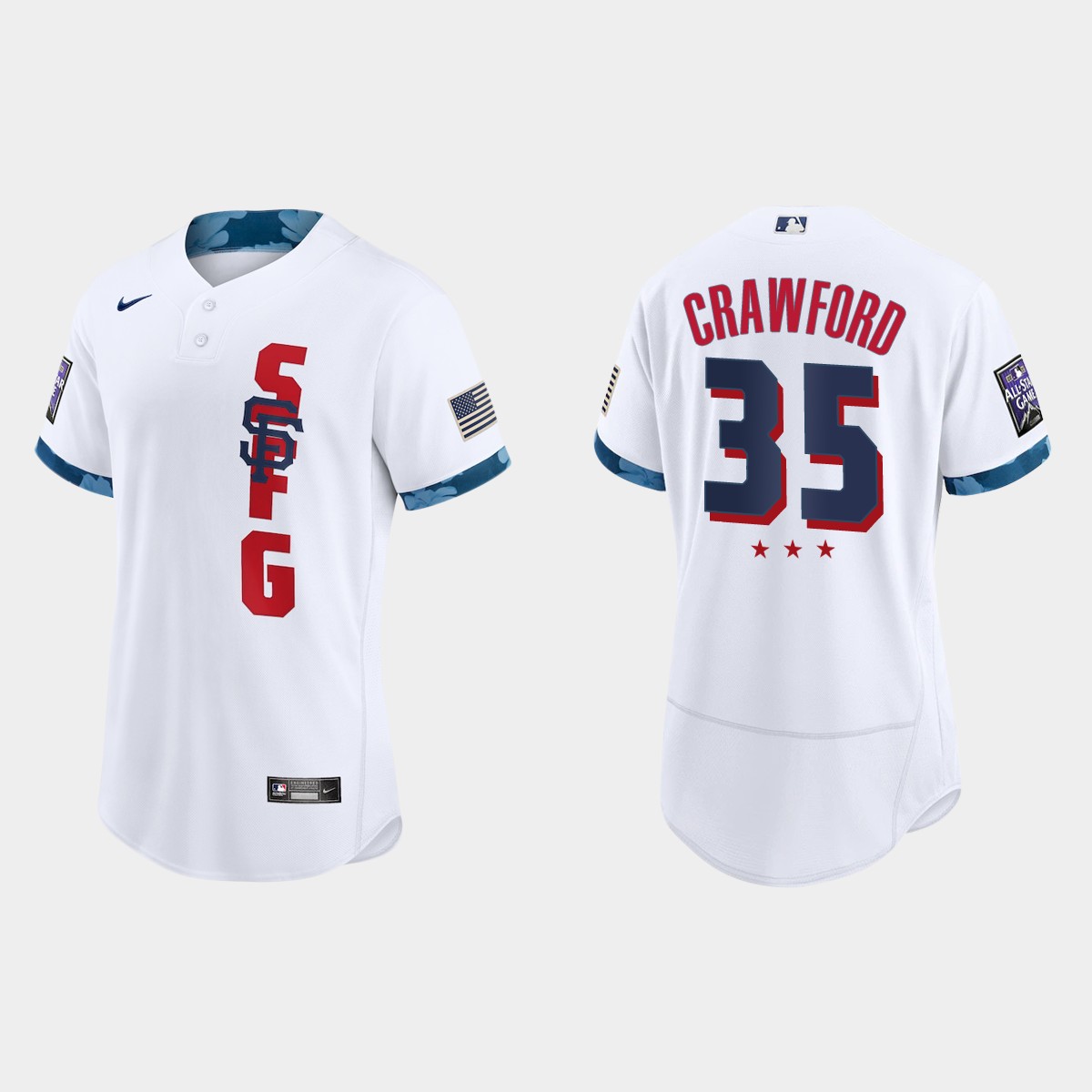 Brandon Crawford San Francisco Giants 2021 MLB All-Star Game Jersey - White