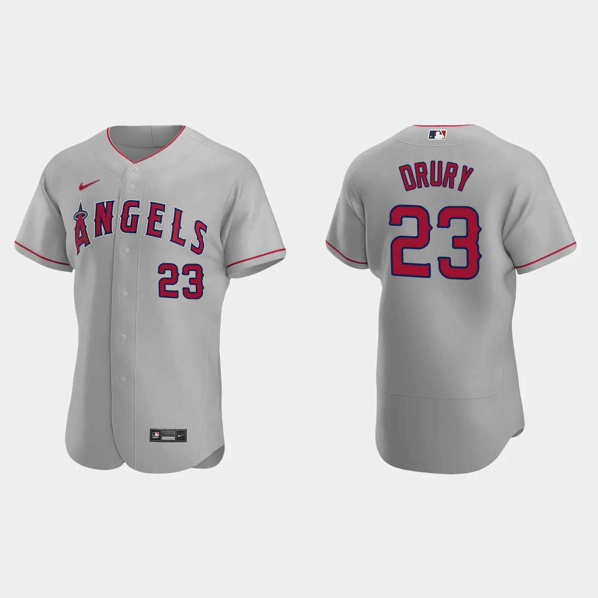 Brandon Drury Los Angeles Angels Road Jersey - Gray