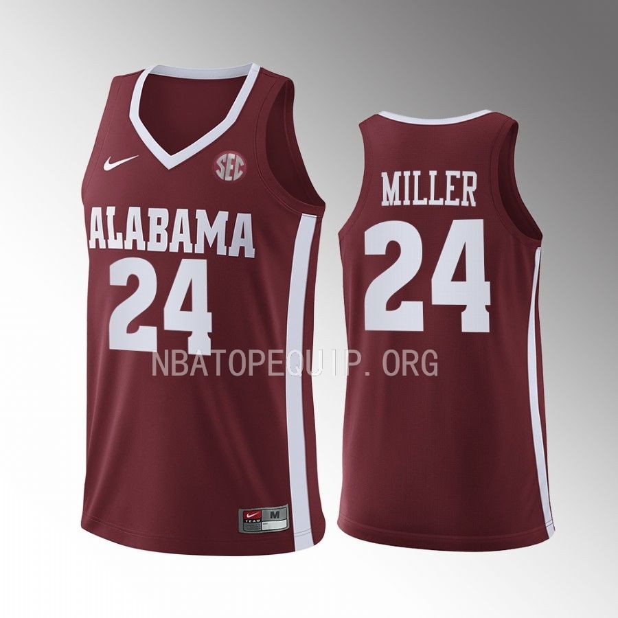 Brandon Miller Alabama Crimson Tide Crimson Jersey 2022-23