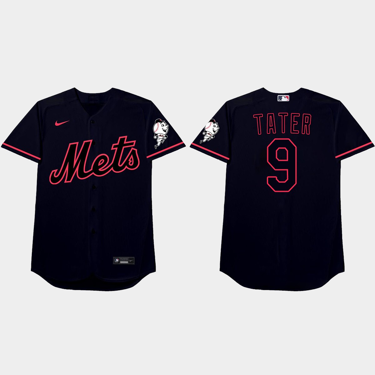 Brandon Nimmo Nickname Mets 2021 Players' Weekend Tater Jersey - Black