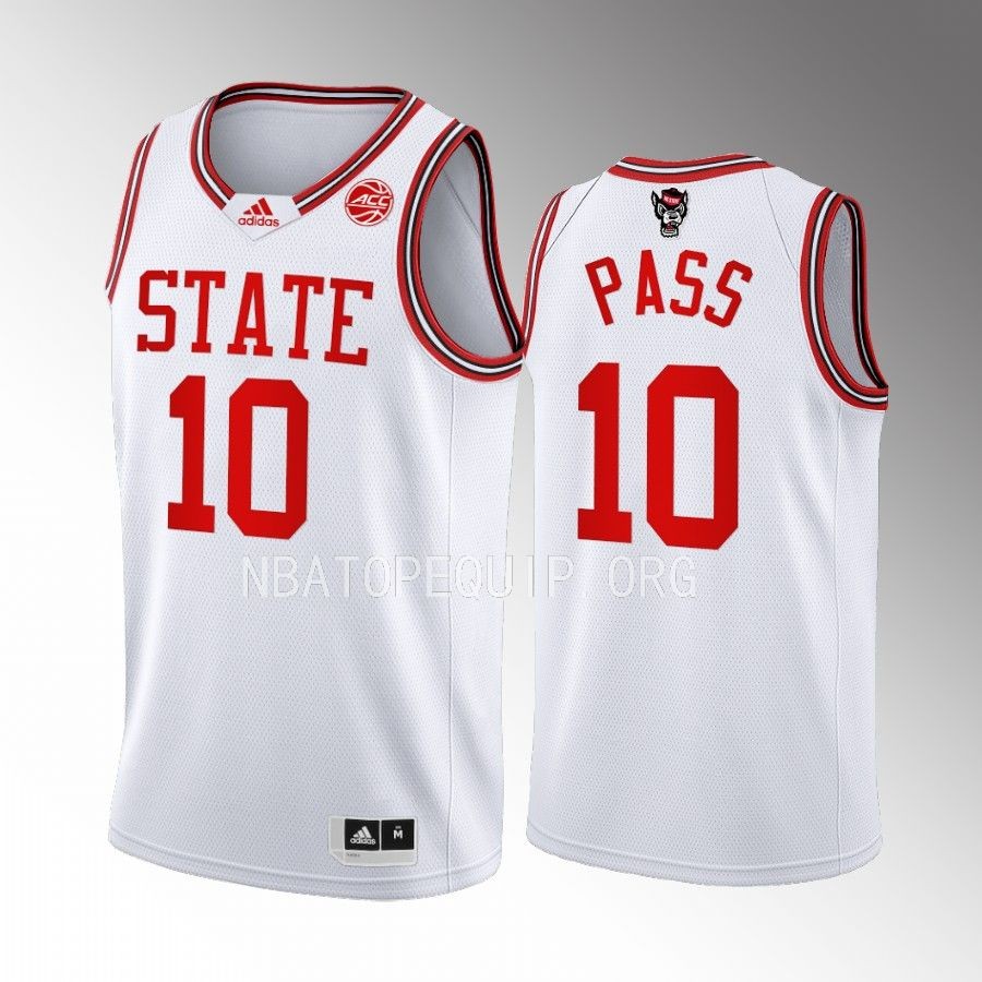 Breon Pass NC State Wolfpack White Jersey 2022-23 1983 Throwback 40th Anniversary