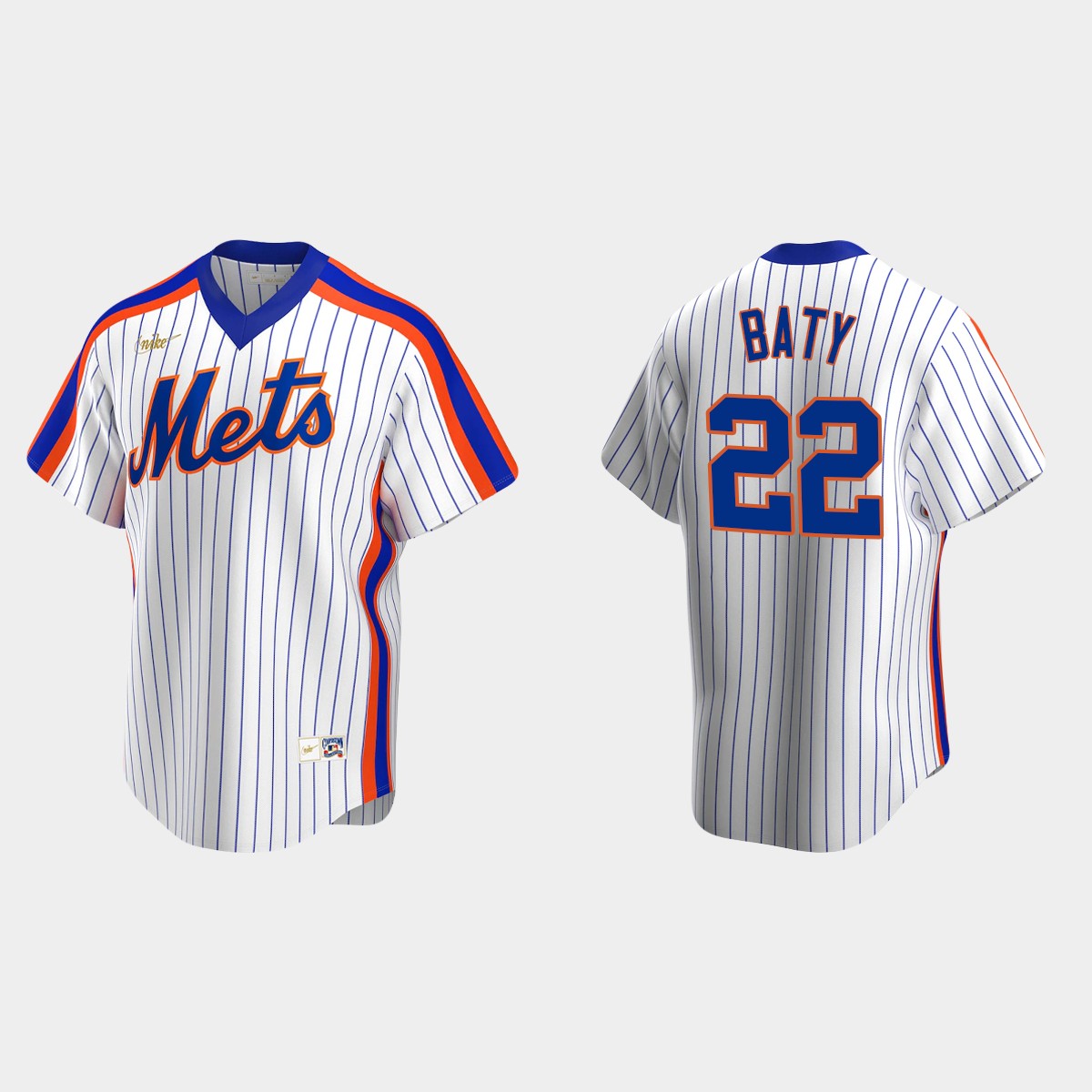 Brett Baty New York Mets Cooperstown Collection Home Jersey - White