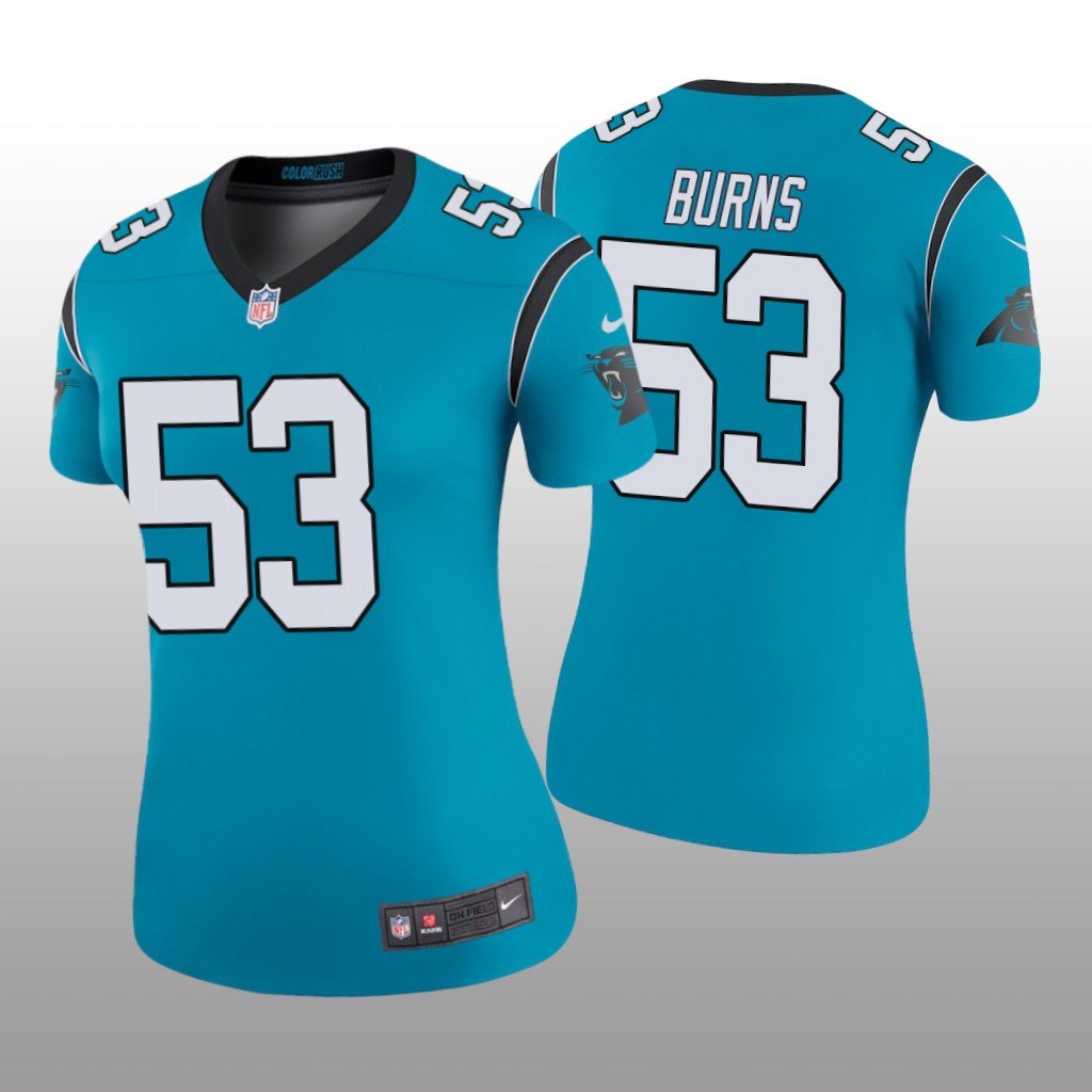 Brian Burns Carolina Panthers Blue NFL Draft Color Rush Legend Jersey