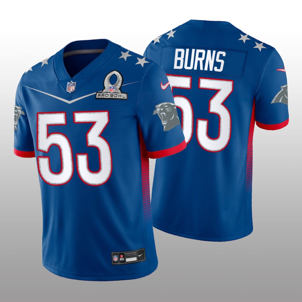 Brian Burns Royal Game Jersey 2022 NFC Pro Bowl - Men's