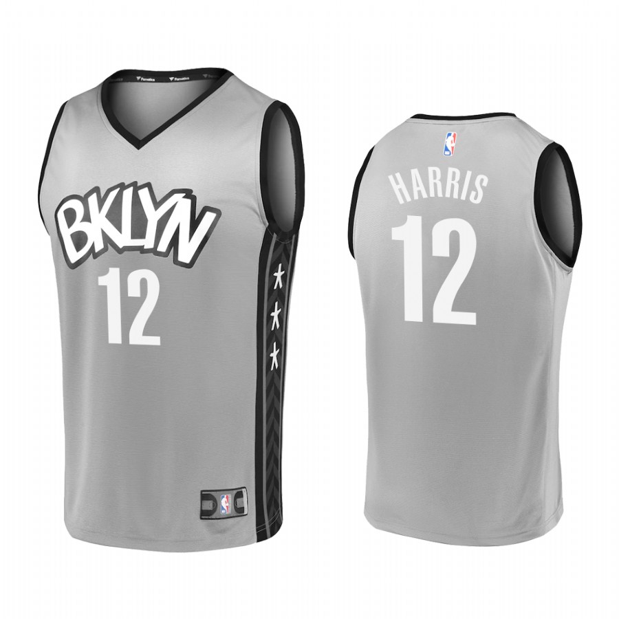 Brooklyn Nets #12 Joe Harris Jersey 2021  Gray Statement Edition