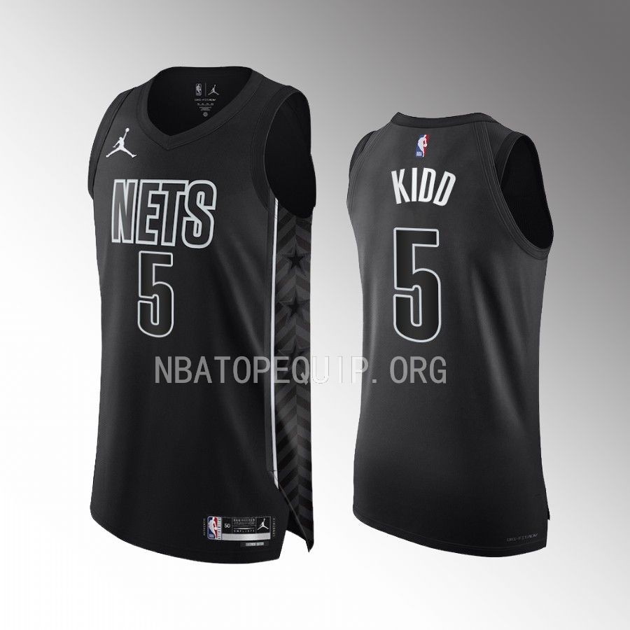 Brooklyn Nets #5 Jason Kidd Black Statement Edition Jersey 2022-23
