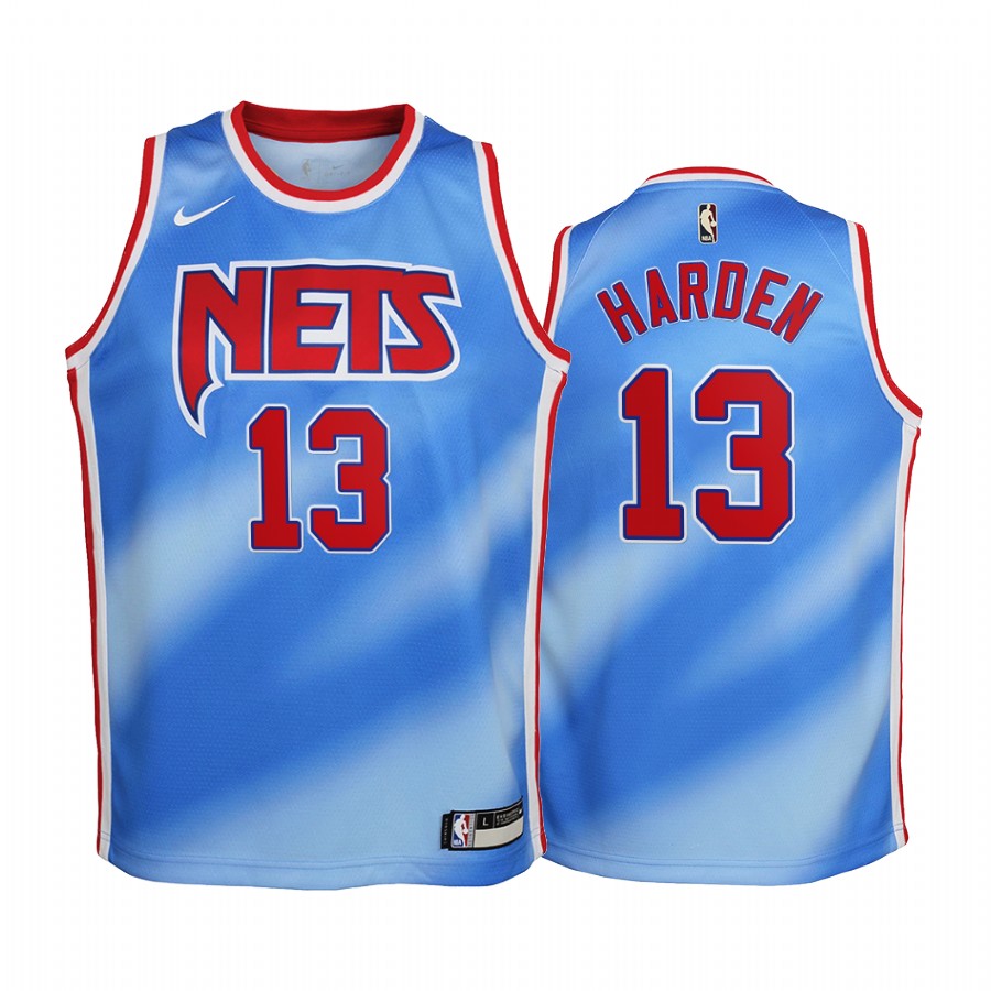 Brooklyn Nets James Harden 2020-21 Classic Edition Blue youth Jersey #13