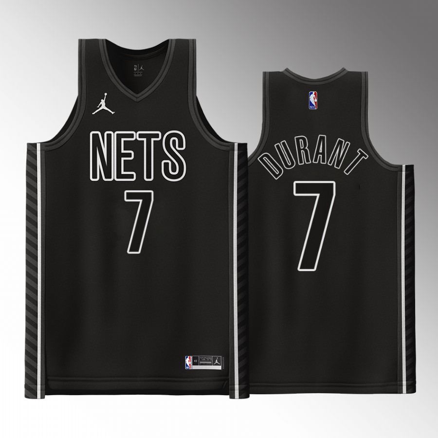 Brooklyn Nets Kevin Durant 2022-23 Statement Edition Black #7 Jersey