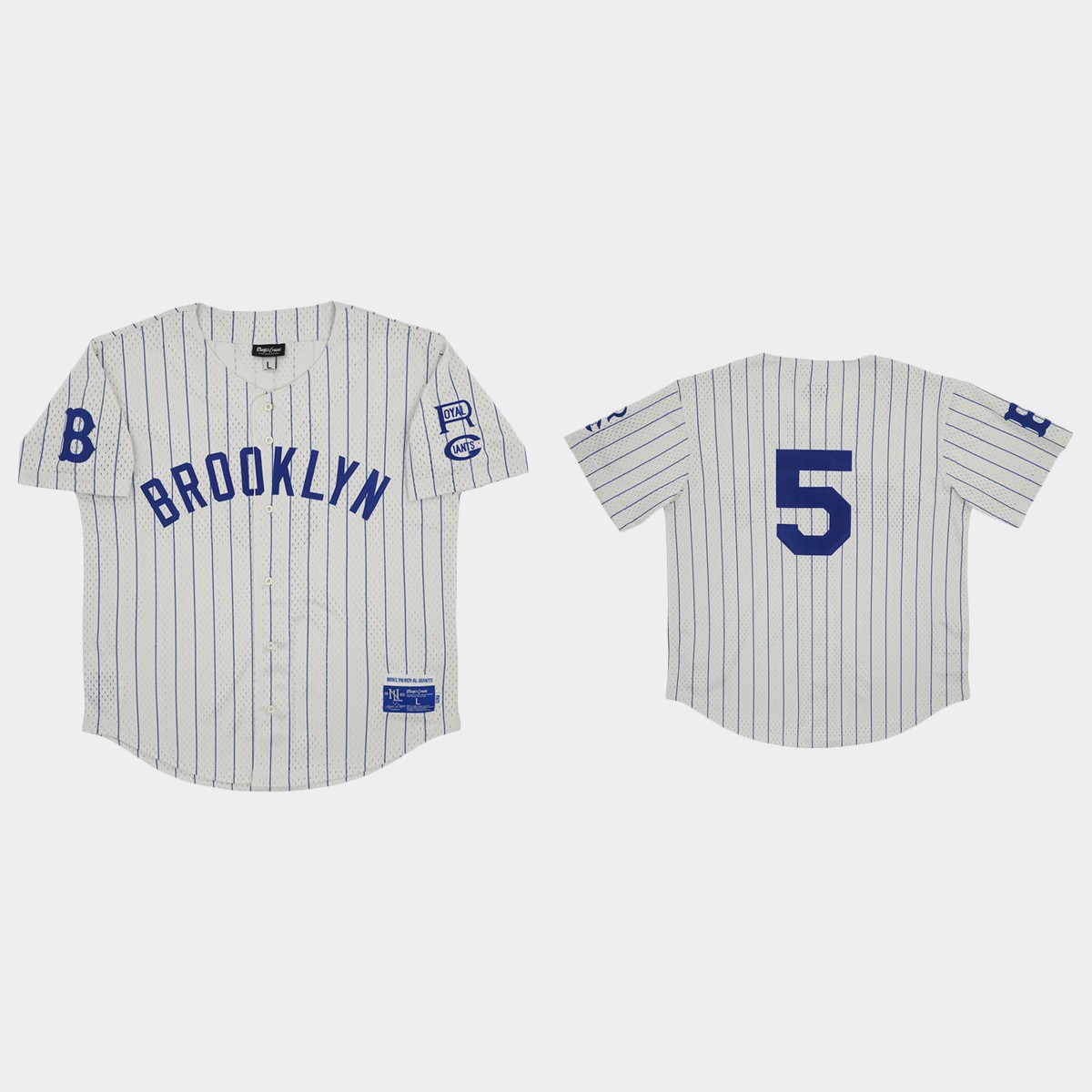 Brooklyn Royal Giants #5 Rings And Crwns Mesh Jersey - Cream