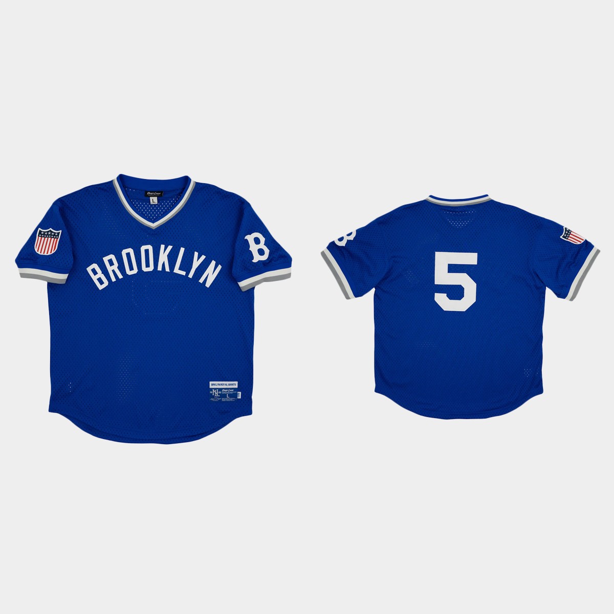 Brooklyn Royal Giants #5 Rings And Crwns Mesh Jersey - Royal