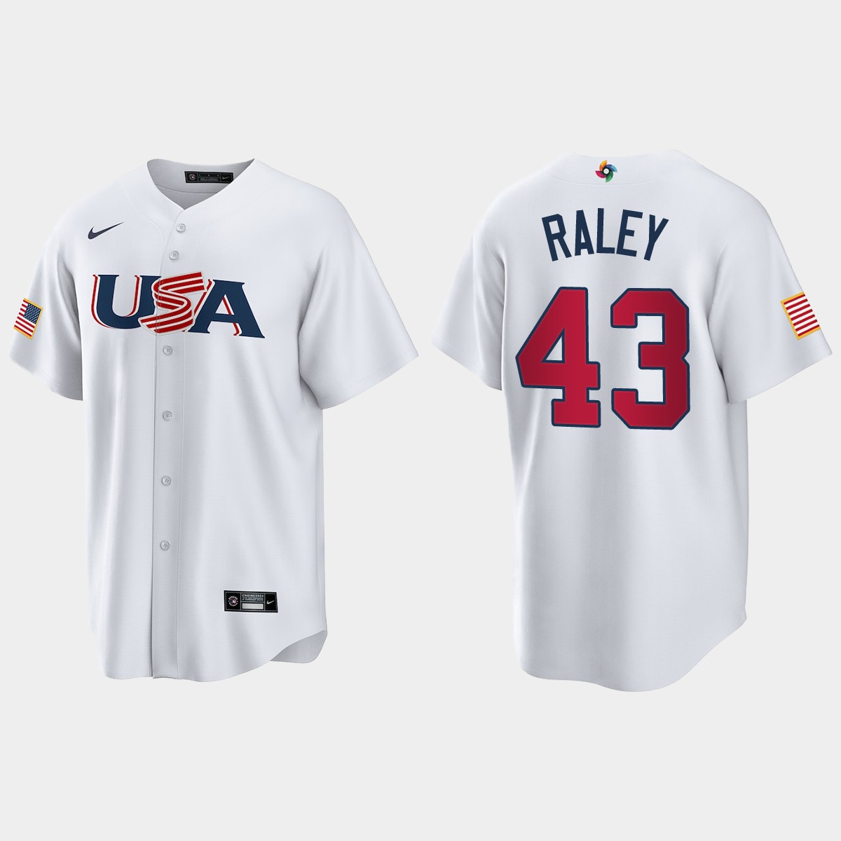 Brooks Raley New York Mets 2023 World  Classic USA Jersey - White