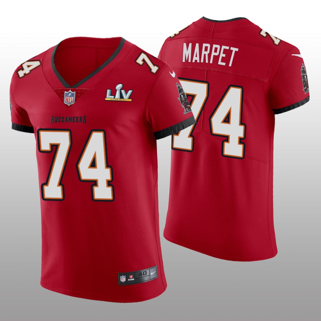 Buccaneers Ali Marpet Red Vapor Elite Jersey Super Bowl LV