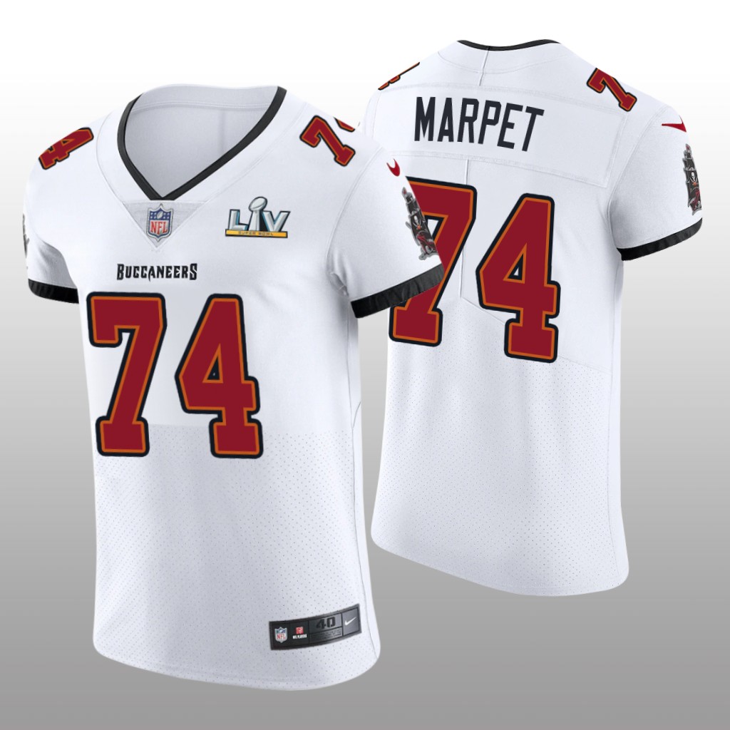 Buccaneers Ali Marpet White Vapor Elite Jersey Super Bowl LV