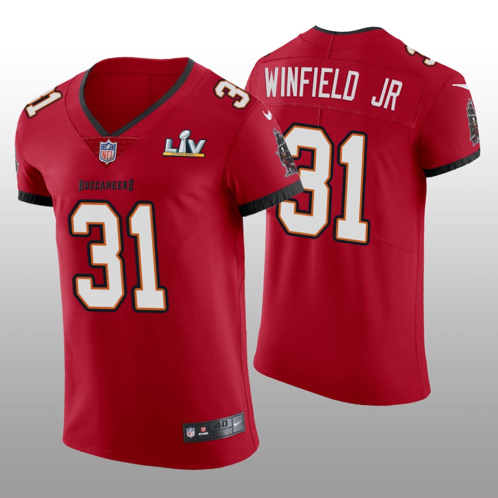 Buccaneers Antoine Winfield Jr. Red Vapor Elite Jersey Super Bowl LV