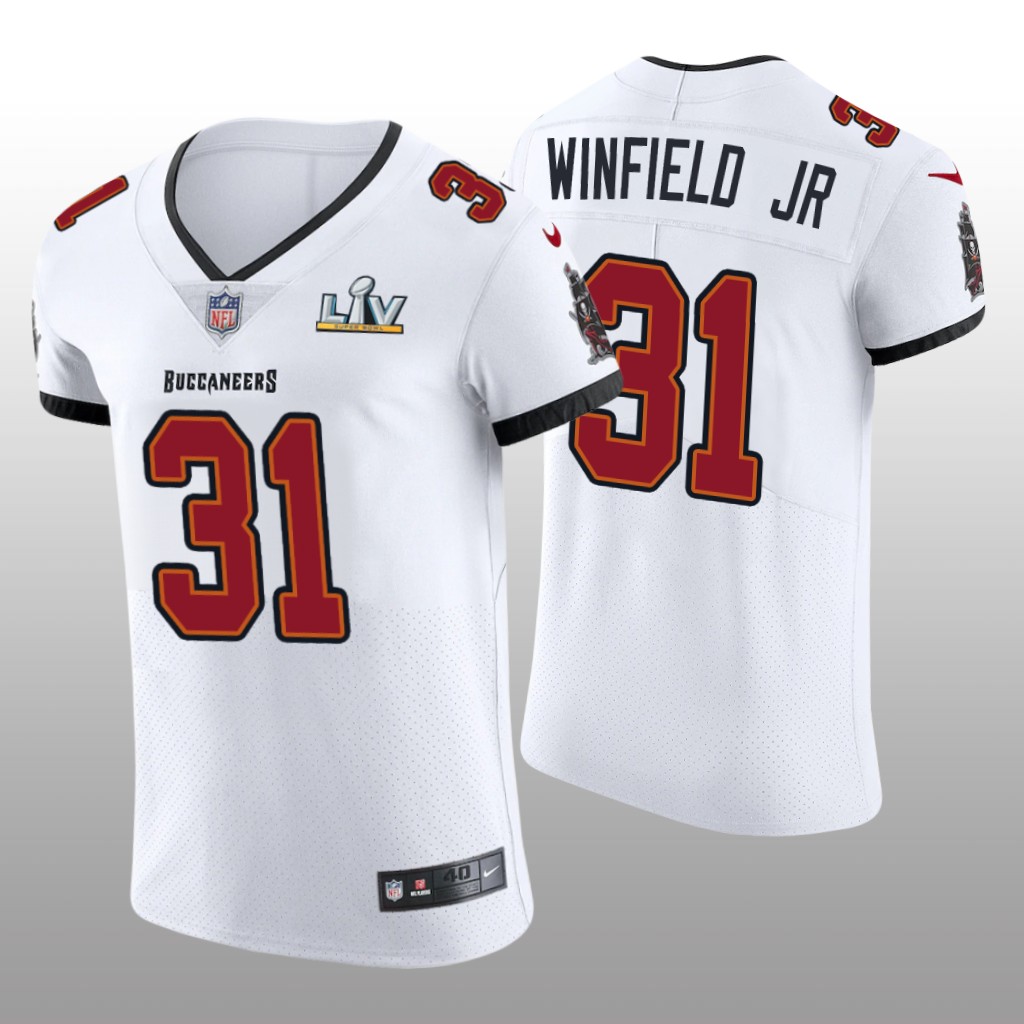 Buccaneers Antoine Winfield Jr. White Vapor Elite Jersey Super Bowl LV