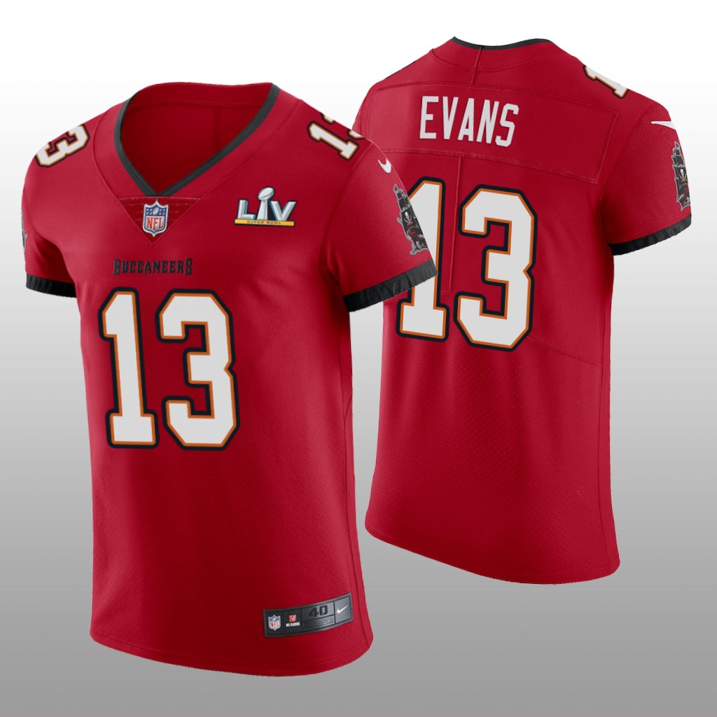 Buccaneers Mike Evans Red Vapor Elite Jersey Super Bowl LV