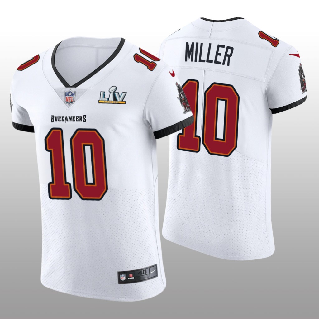 Buccaneers Scotty Miller White Vapor Elite Jersey Super Bowl LV