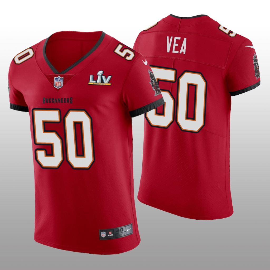 Buccaneers Vita Vea Red Vapor Elite Jersey Super Bowl LV