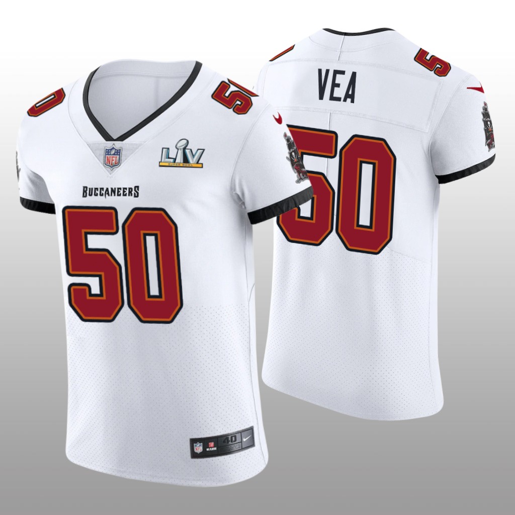 Buccaneers Vita Vea White Vapor Elite Jersey Super Bowl LV