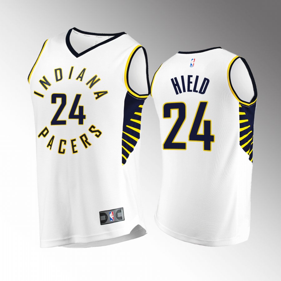 Buddy Hield Pacers #24 White Jersey Fast Break  2022-23 Association Edition