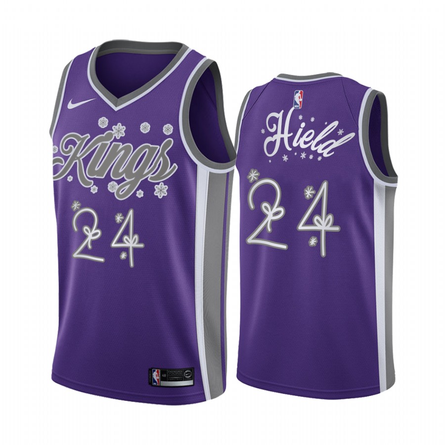 Buddy Hield Sacramento Kings 2020 Christmas Night Purple Jersey Festive Special Edition