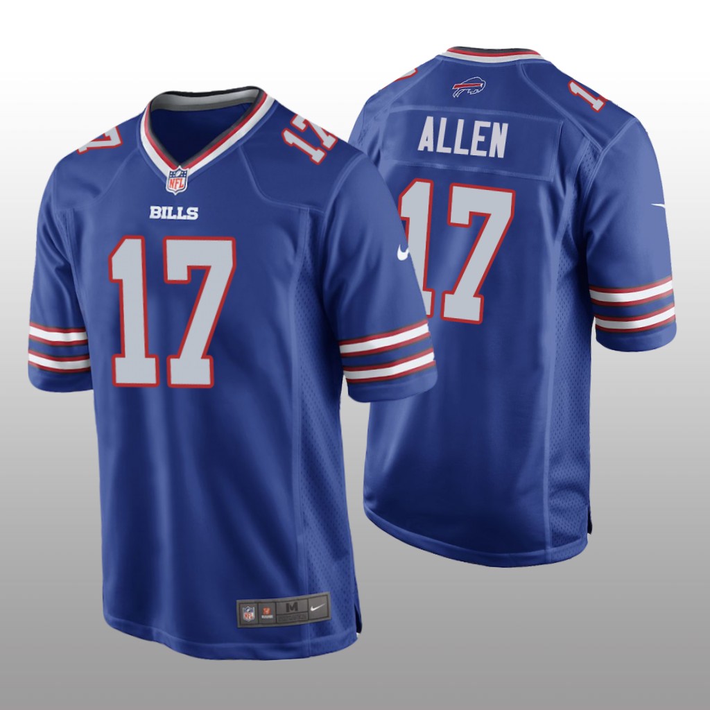 Buffalo Bills #17 Royal Men's Josh Allen Game Jersey