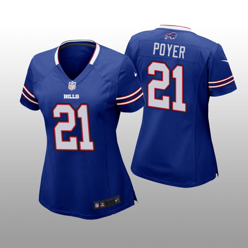 Buffalo Bills #21 Royal Jordan Poyer Game Jersey - Women
