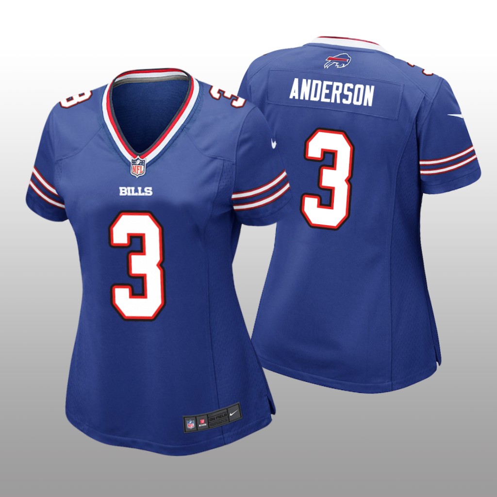 Buffalo Bills #3 Royal Derek Anderson Game Jersey - Women