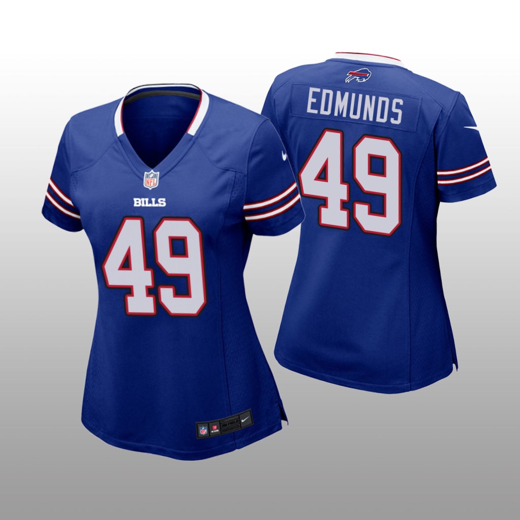 Buffalo Bills #49 Royal Tremaine Edmunds Game Jersey - Women