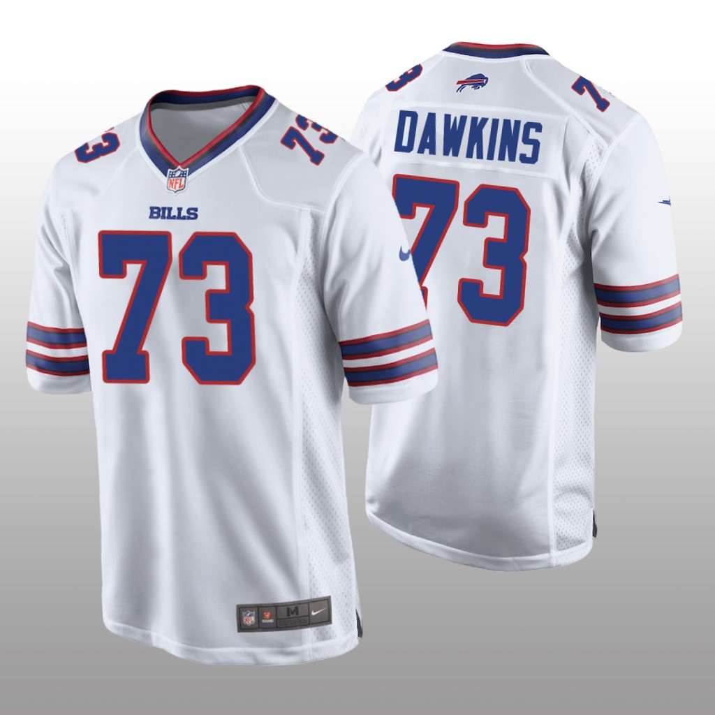 Buffalo Bills #73 White Men's Dion Dawkins Game Jersey