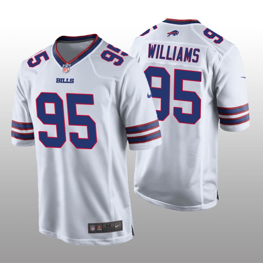 Buffalo Bills #95 White Men's Kyle Williams Game Jersey