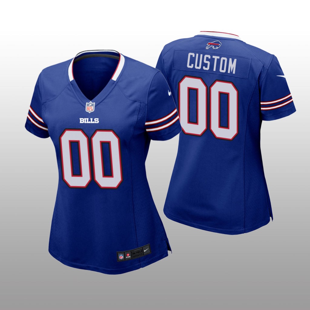 Buffalo Bills # Royal Custom Nike Game Jersey – Women