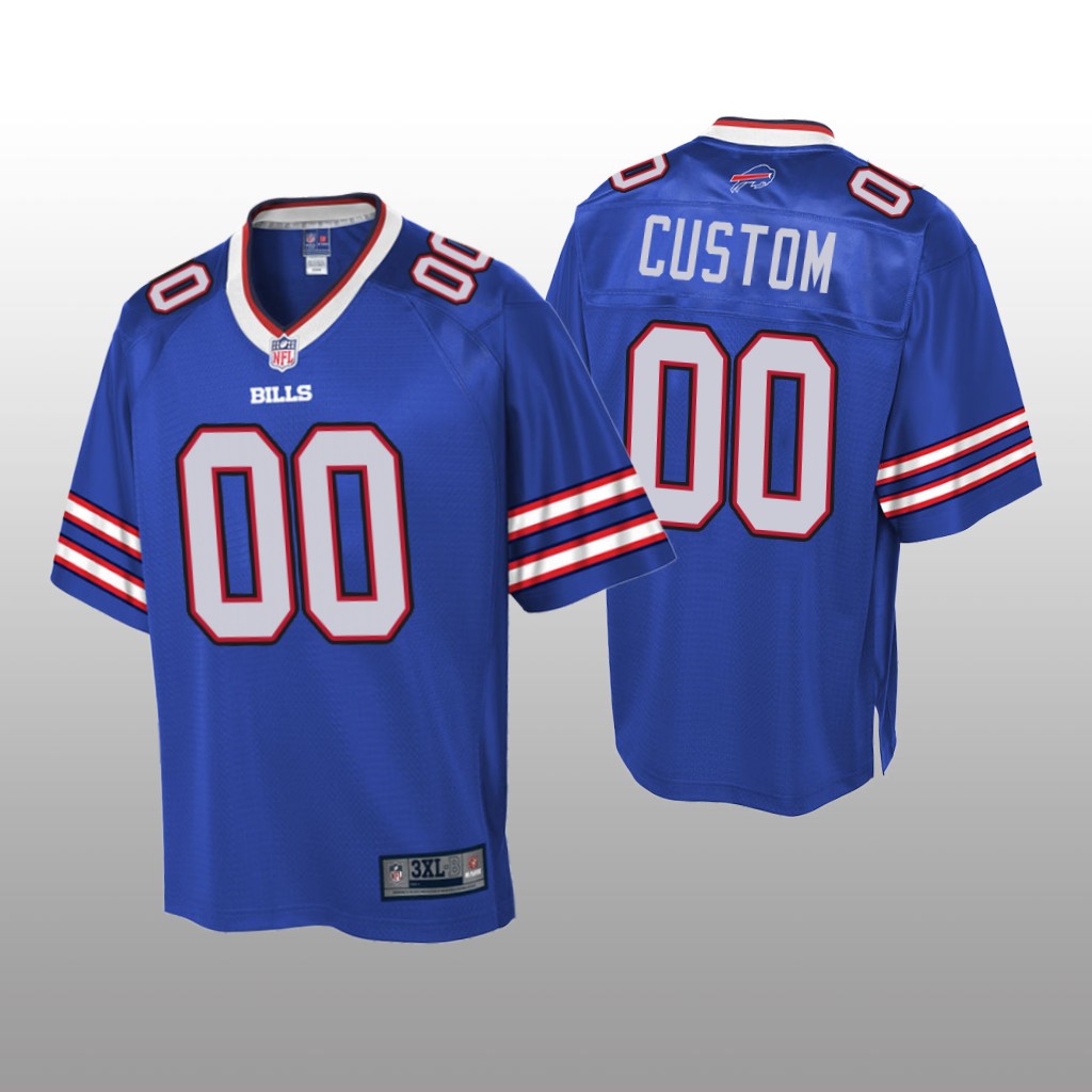 Buffalo Bills # Royal Custom Pro Line Jersey - Youth