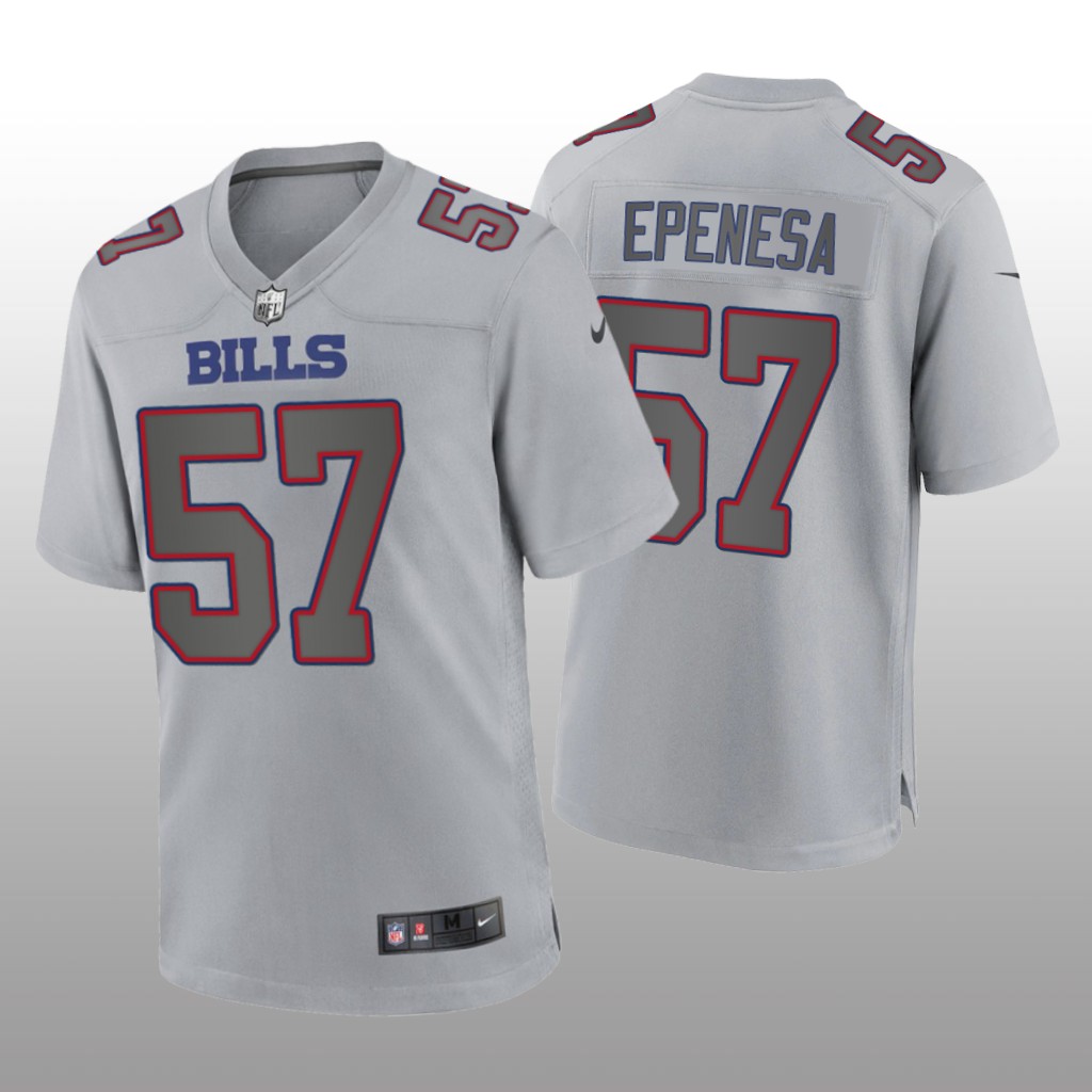 Buffalo Bills A.J. Epenesa Gray Jersey Atmosphere Fashion Game - Men's