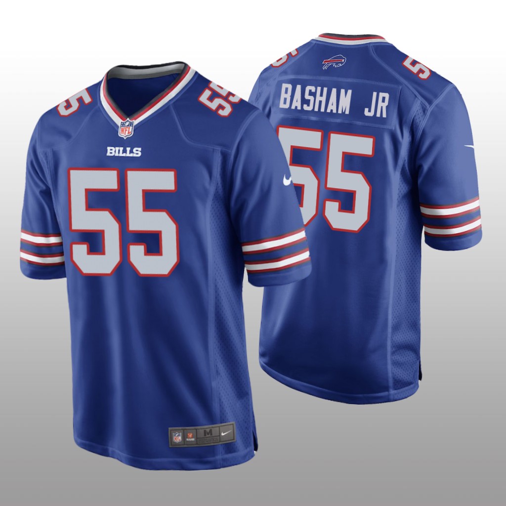 Buffalo Bills Carlos Basham Jr. Royal Jersey Game - Men's