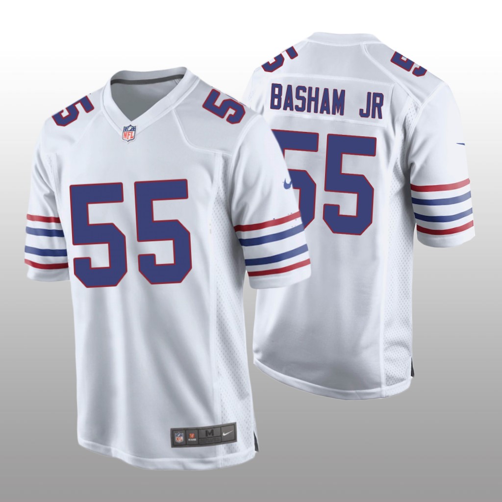 Buffalo Bills Carlos Basham Jr. White Jersey Alternate Game - Men's