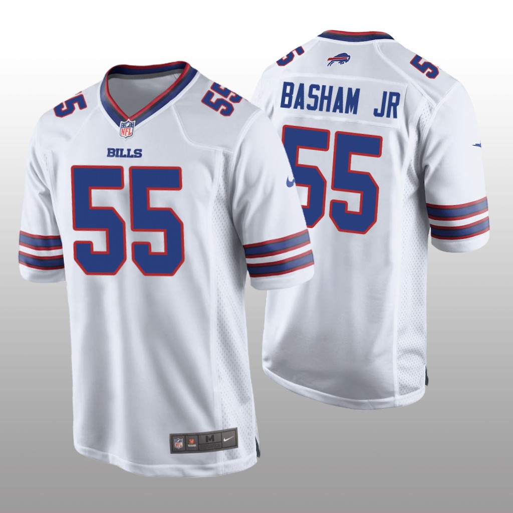 Buffalo Bills Carlos Basham Jr. White Jersey Game - Men's