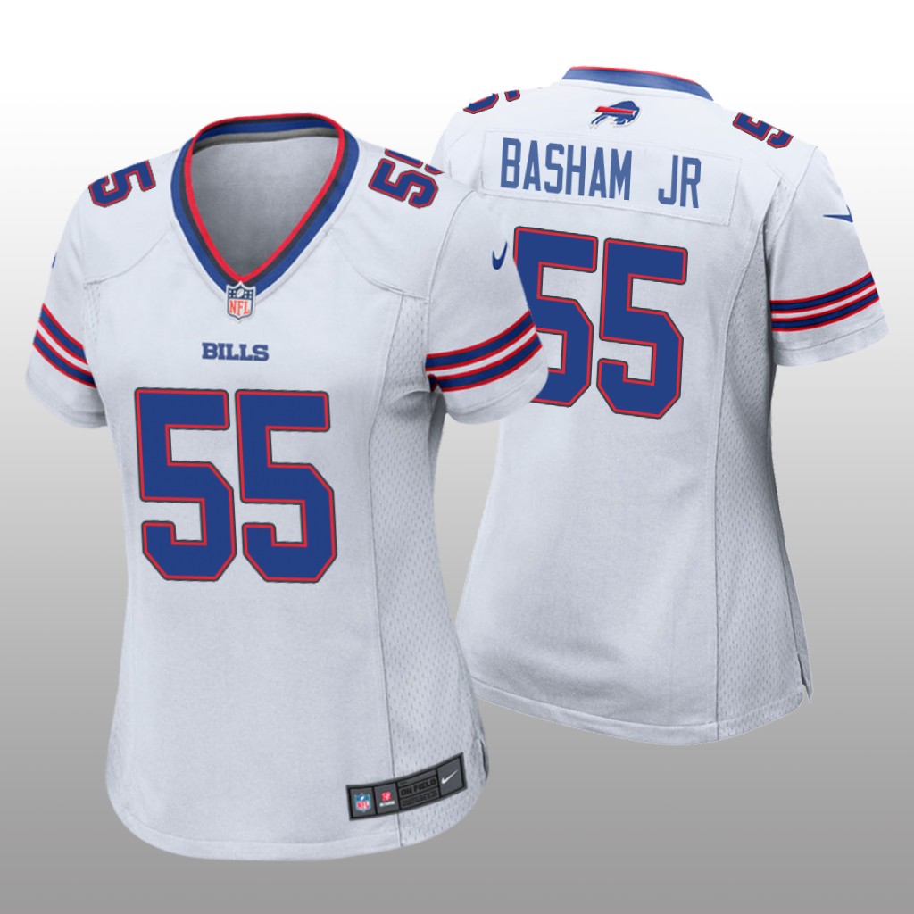 Buffalo Bills Carlos Basham Jr. White Jersey Game - Women's