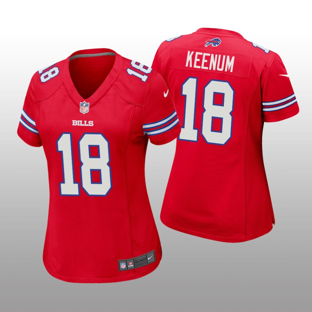 Buffalo Bills Case Keenum Red Jersey Game - Women's