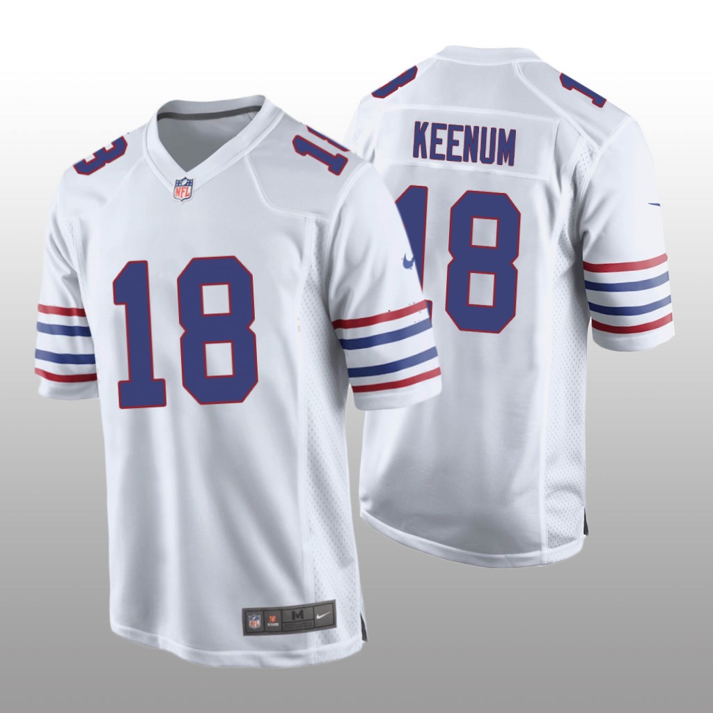 Buffalo Bills Case Keenum White Jersey Alternate Game - Men's