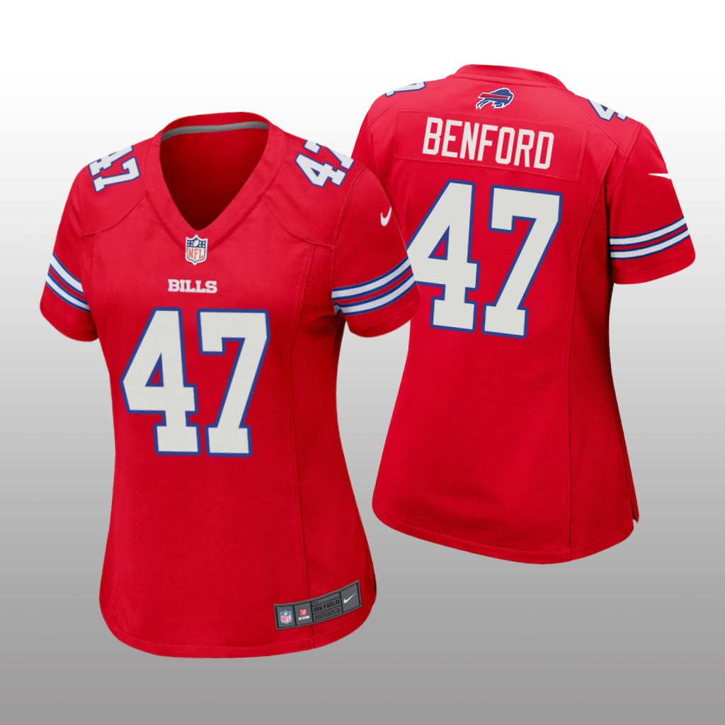 Buffalo Bills Christian Benford Red Jersey Game - Women's